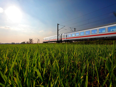 IC auf der Fahrt nach Berlin